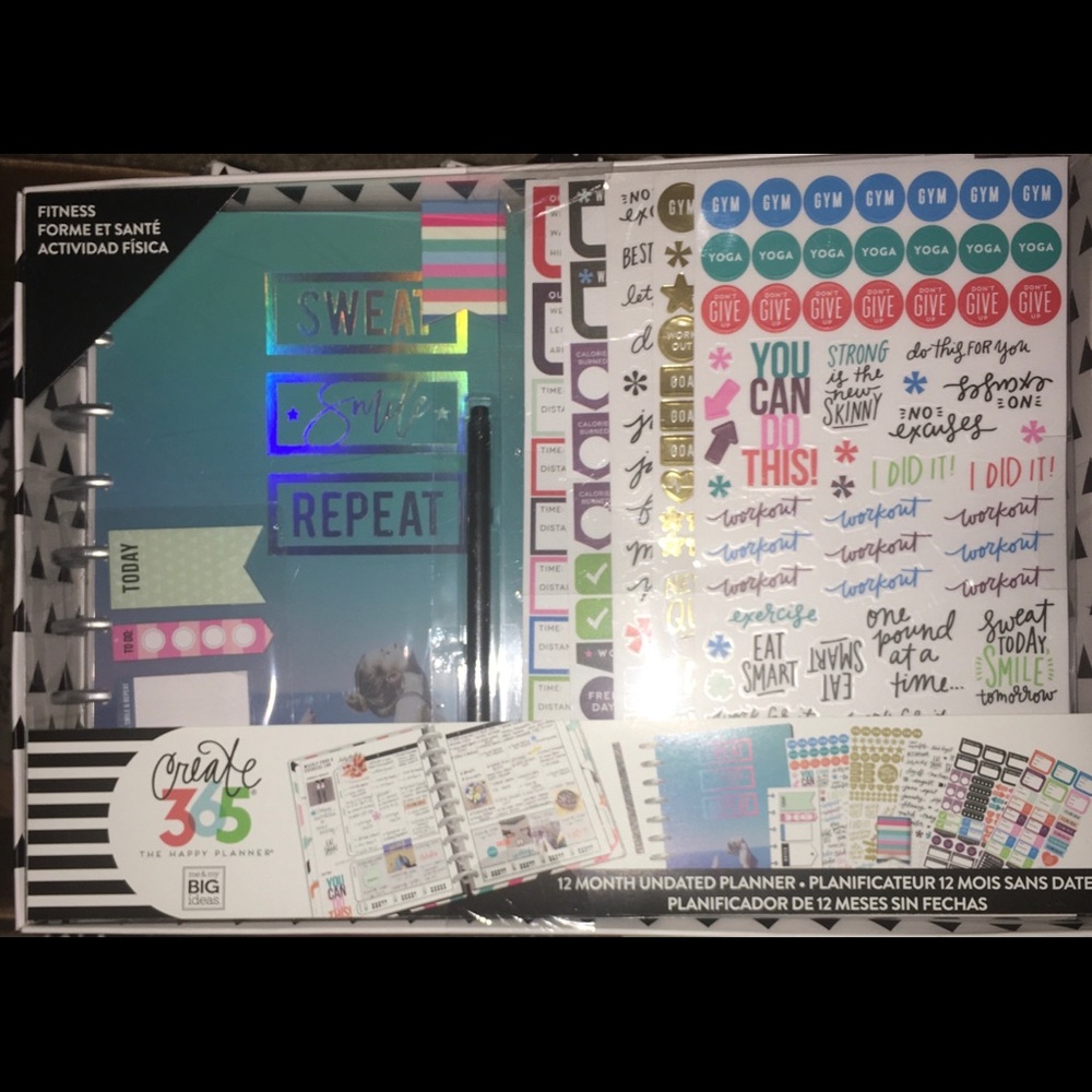 Fitness Happy Planner Big Planner Box Kit